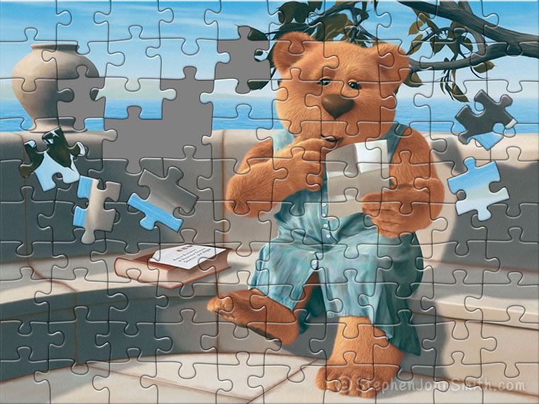 The Letter painting as a puzzle